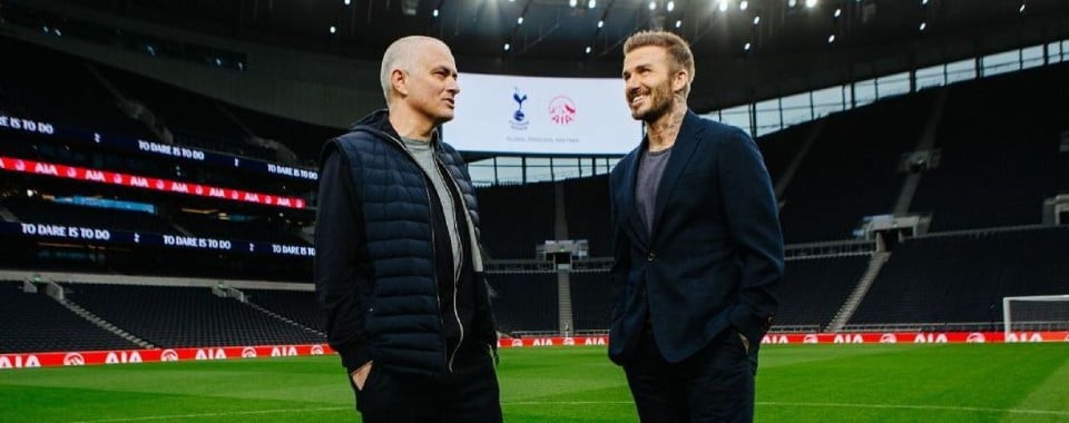 Մոուրինյոն Բեքհեմին ուղեկցեց Տոտենհեմի նոր մարզադաշտ էքսկուրսի(ՏԵՍԱՆՅՈւԹ)