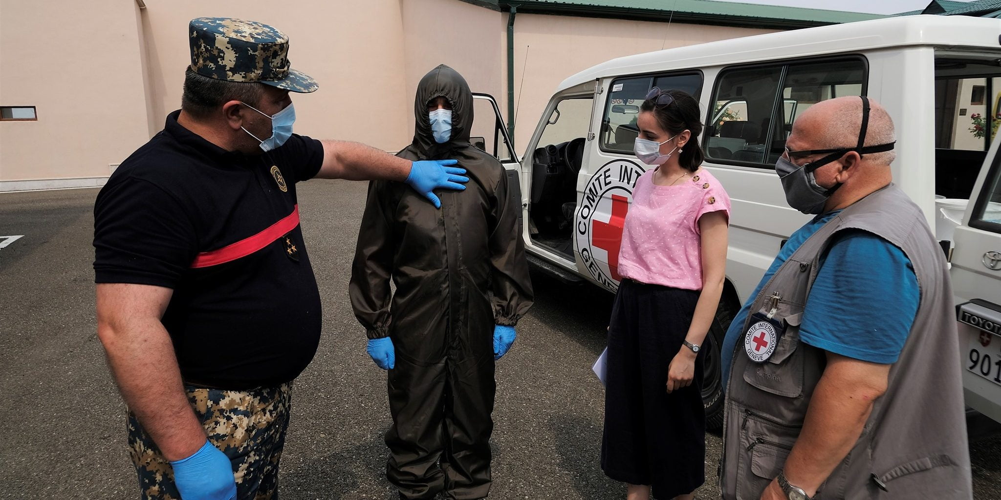 ԿԽՄԿ-ն Արցախում աջակցում է կորոնավիրուսի դեմ պայքարող կառույցներին