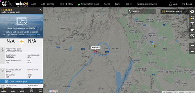 Թուրքական թռչող օբյեկտը շրջում է Գյումրիի Շիրակ օդանավակայանի շուրջ․ Razminfo