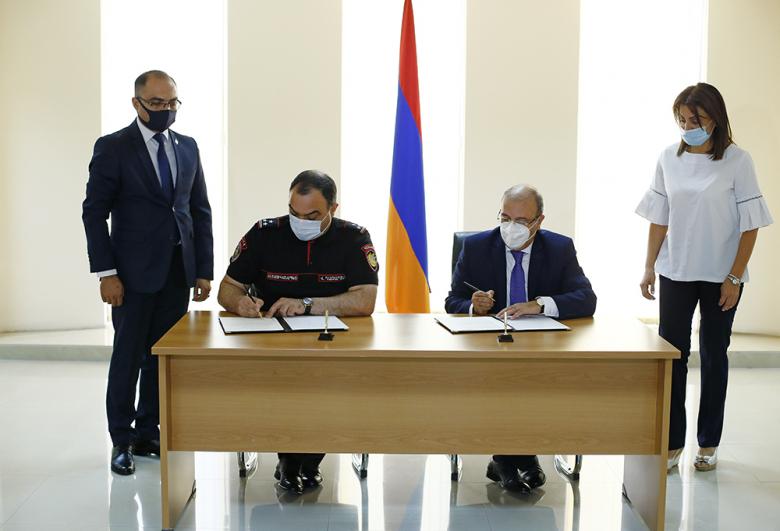 Ոստիկանության և արդարադատության ակադեմիայի միջև ստորագրվեց փոխըմբռնման հուշագիր