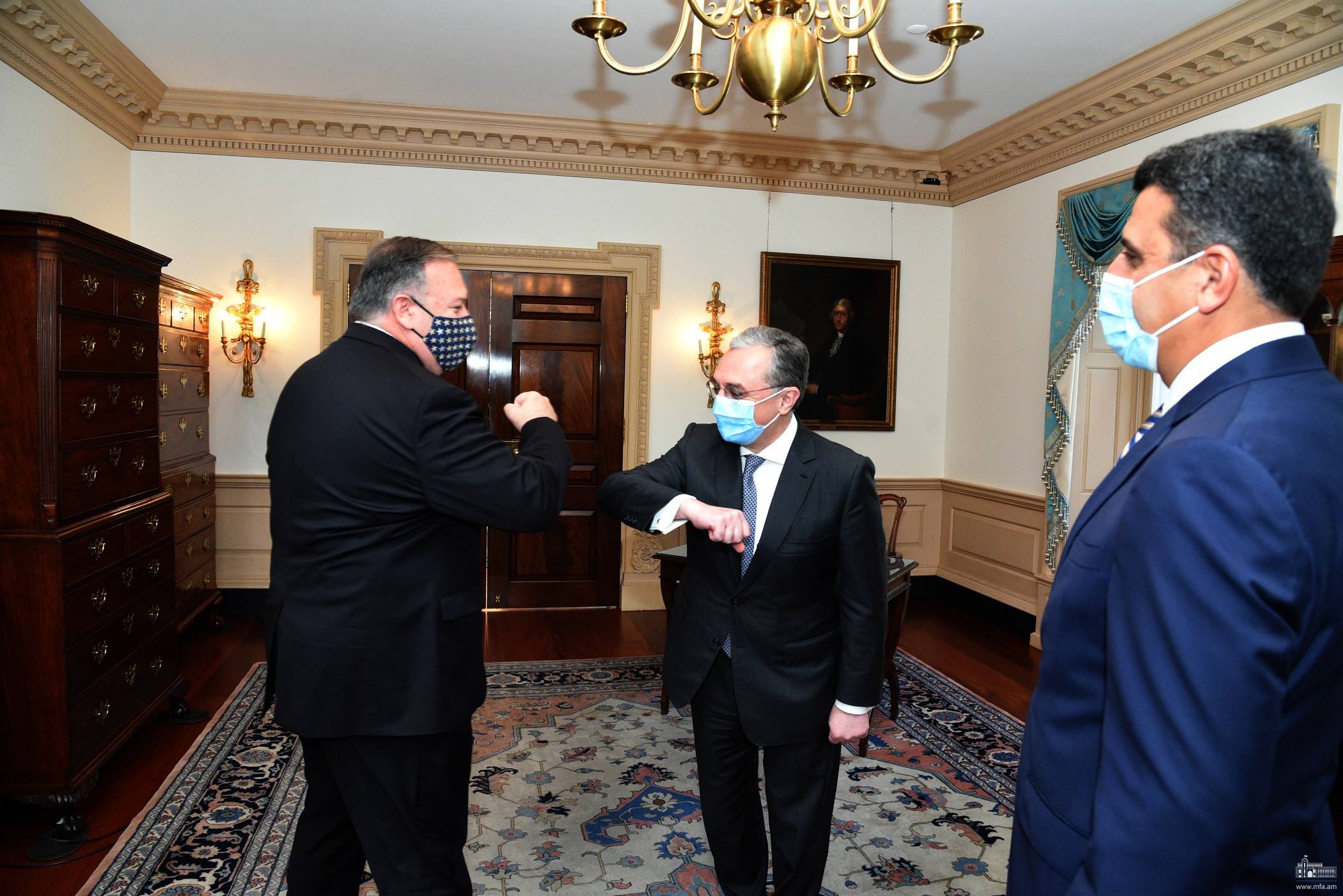 ԱՄՆ դեսպանատունը՝ Պոմպեոյի հետ Մնացականյանի ու Բայրամովի հանդիպումների մասին