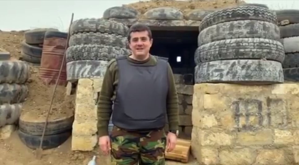 Հարությունյանը խրամատից հատուկ տեսաուղերձով է հանդես եկել (ՏԵՍԱՆՅՈւԹ))