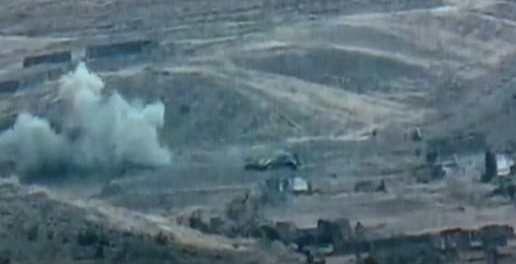 ՊԲ-ն տեսանյութով ներկայացրել է հակառակորդի զինտեխնիկայի հերթական կորուստները