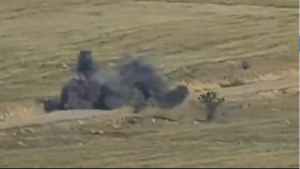 Հակառակորդի ավտոշարասյան և զրահատեխնիկայի ոչնչացումը․ ՊԲ-ի տեսանյութը