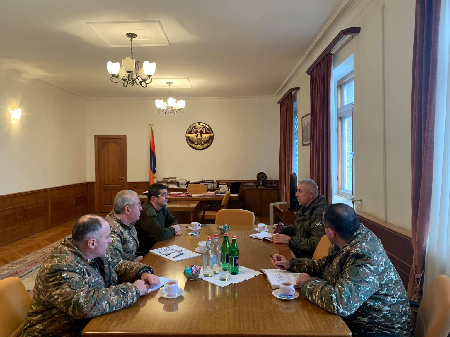 Արայիկ Հարությունյանը ընդունել է ՌԴ խաղաղապահ զորակազմի հրամանատար, գեներալ-լեյտենանտ Ռուստամ Մուրադովին