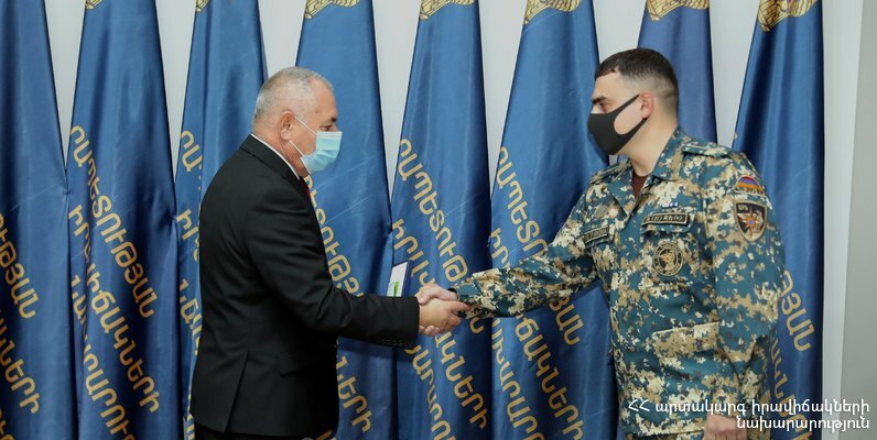 Պարգևատրվել են մարտական գործողություններին մասնակցած փրկարարները