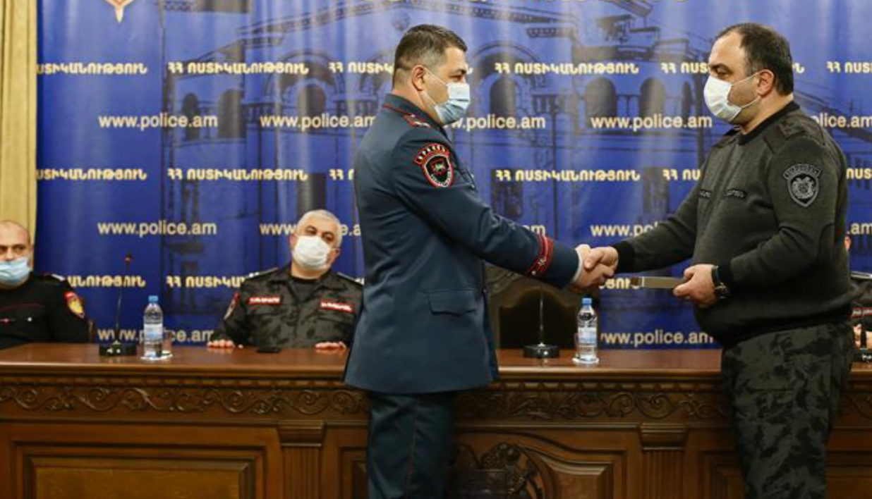 Պատերազմին մասնակցած ոստիկանության 184 ծառայողներ անձնվիրաբար ծառայության համար խրախուսվեցին