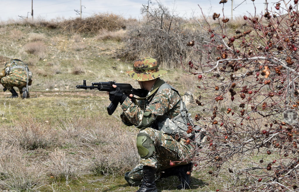 Զինծառայողներն անցկացրել են մասնագիտական պարապմունքներ