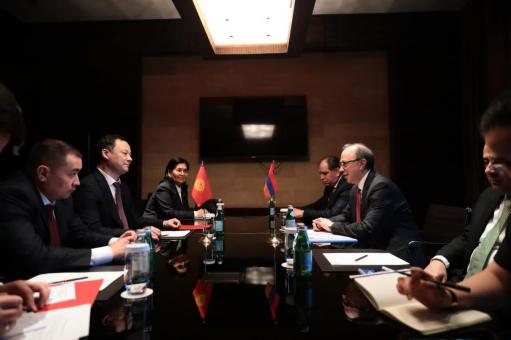 Արա Այվազյանը հանդիպել է Ղրղզստանի ԱԳ նախարարի հետ