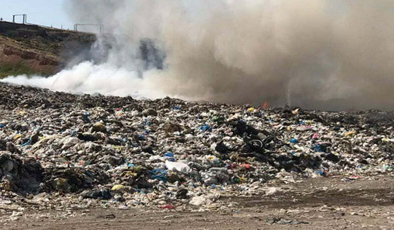 Մասիս քաղաքի աղբավայրի հրդեհման հետևանքով քաղաքն ու հարակից գյուղերը ծխի մեջ են հայտնվել