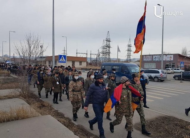 Գյումրիում անցկացվում է 44-օրյա պատերազմի նահատակների հիշատակի երթ