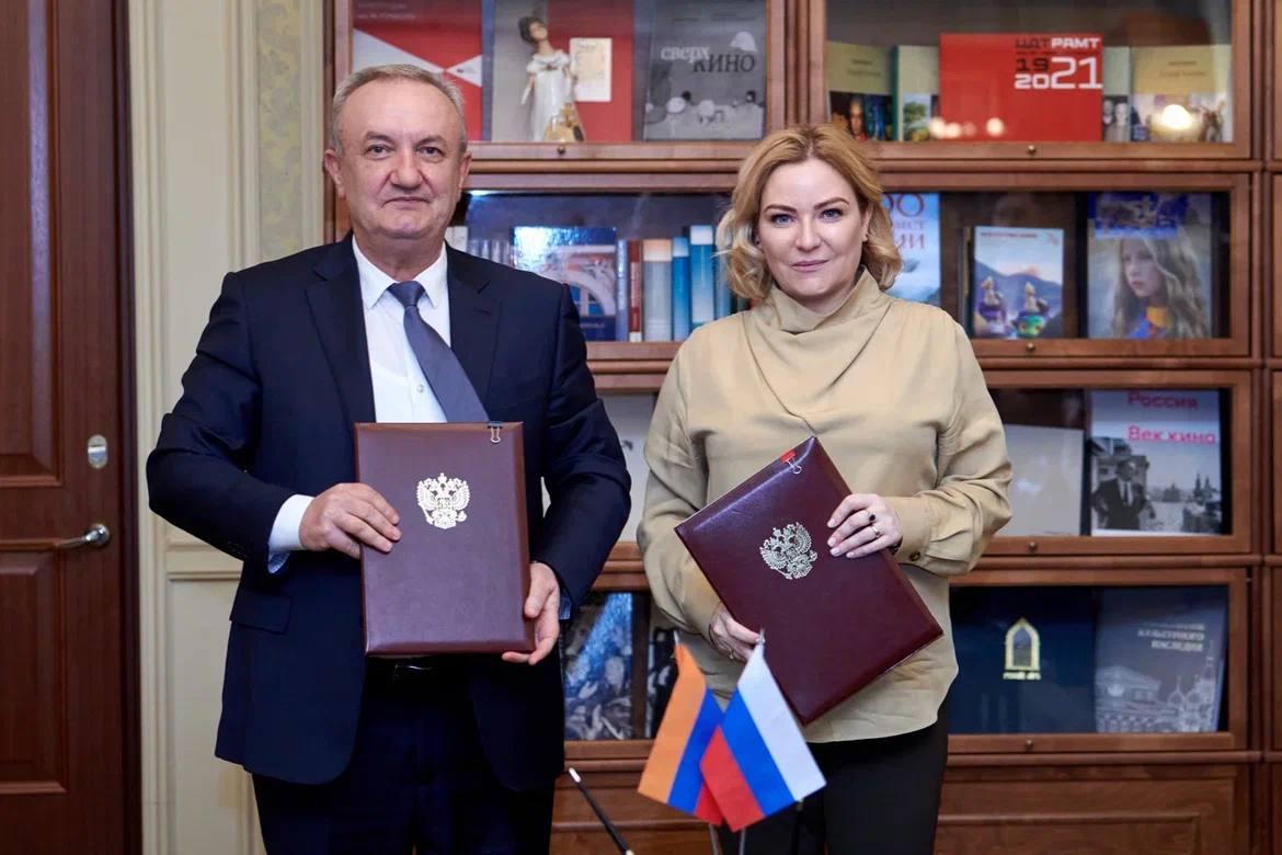 ԿԳՄՍ նախարարը և Օլգա Լյուբիմովան մշակութային բնագավառում համագործակցության փաստաթուղթ են ստորագրել