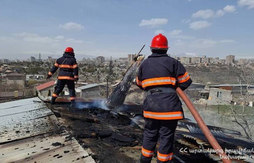 Հրդեհ է բռնկվել Մալաթիայի փողոցի տներից մեկի տանիքում