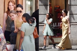 Ջոլին իր երեխաների հետ լուսանկարել են Հռոմի փողոցներում