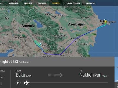 Ադրբեջանական ու թուրքական քաղաքացիական օդանավերն այսօրվանից չեն մտնում Հայաստանի երկինք. Հետք