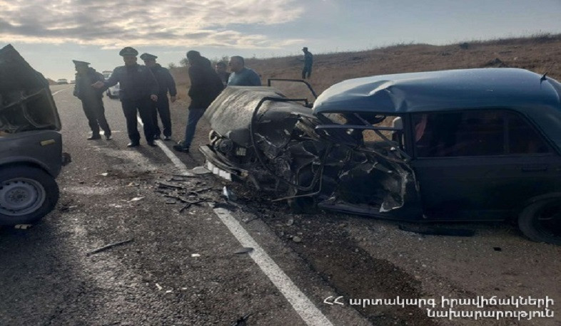 Երևան-Սիսիան ավտոճանապարհին տեղի ունեցած վթարի հետևանքով տուժել է 8 քաղաքացի