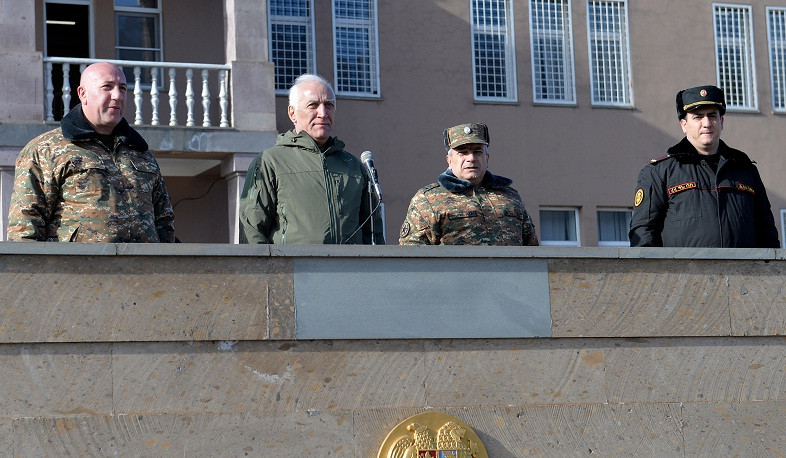 Նախագահ Վահագն Խաչատուրյանն այցելել է զորամաս