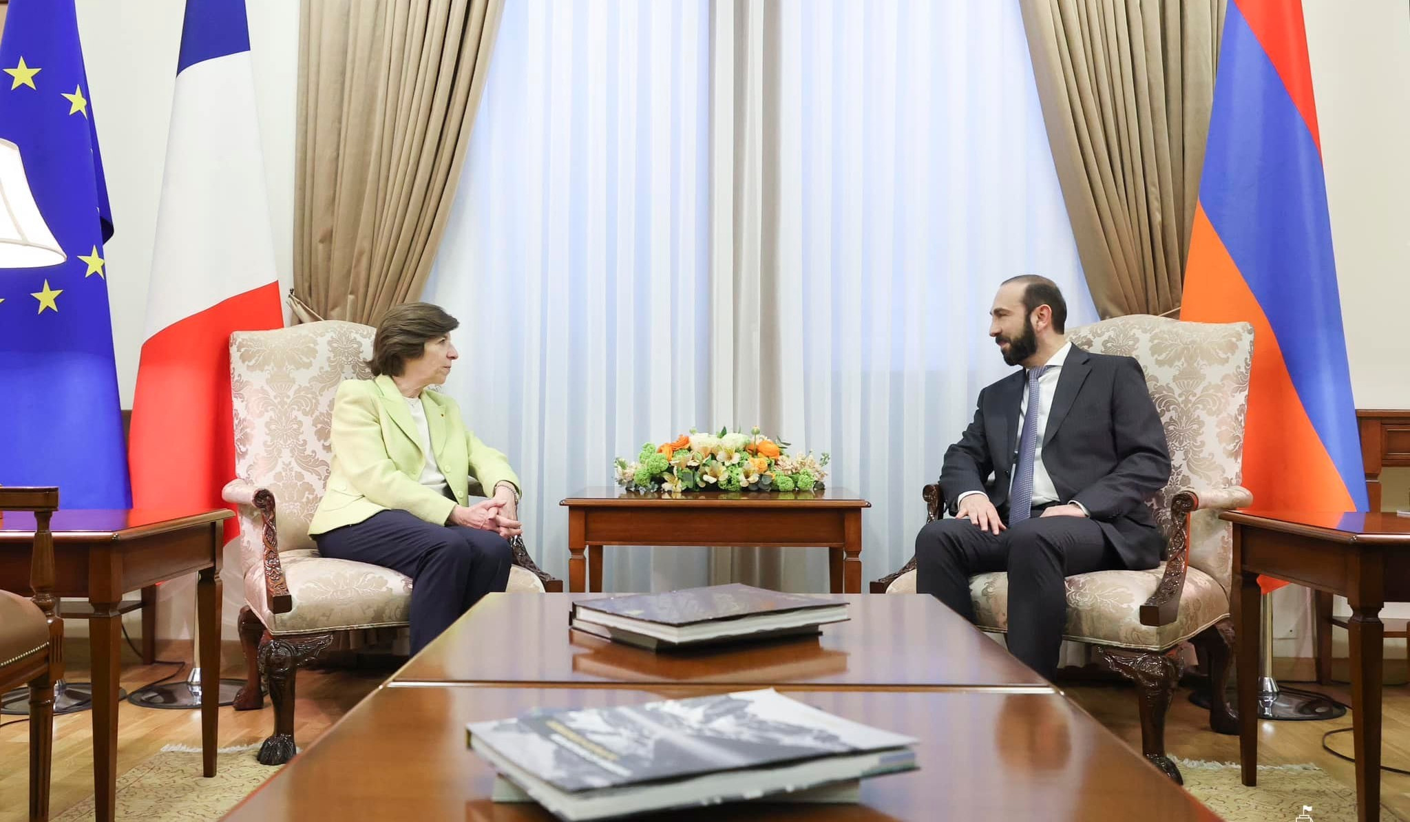 Տեղի է ունեցել Հայաստանի և Ֆրանսիայի ԱԳ նախարարների առանձնազրույցը