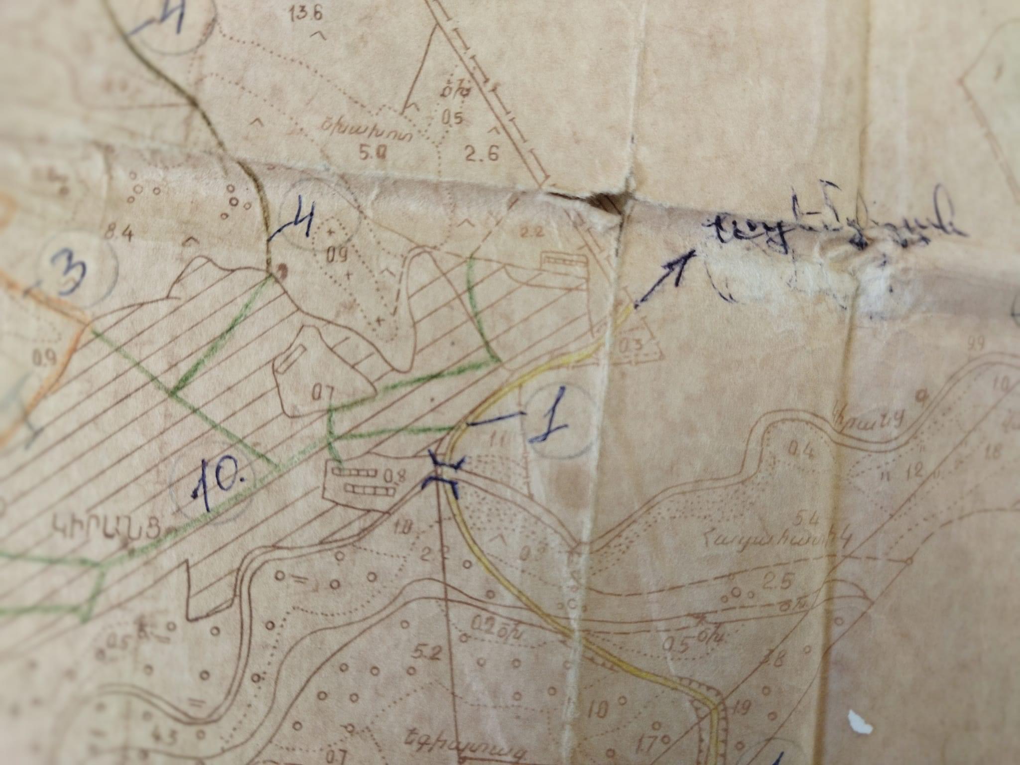 Տարբեր տարիների քարտեզներ Կիրանցի համայնքնապետարանի արխիվից