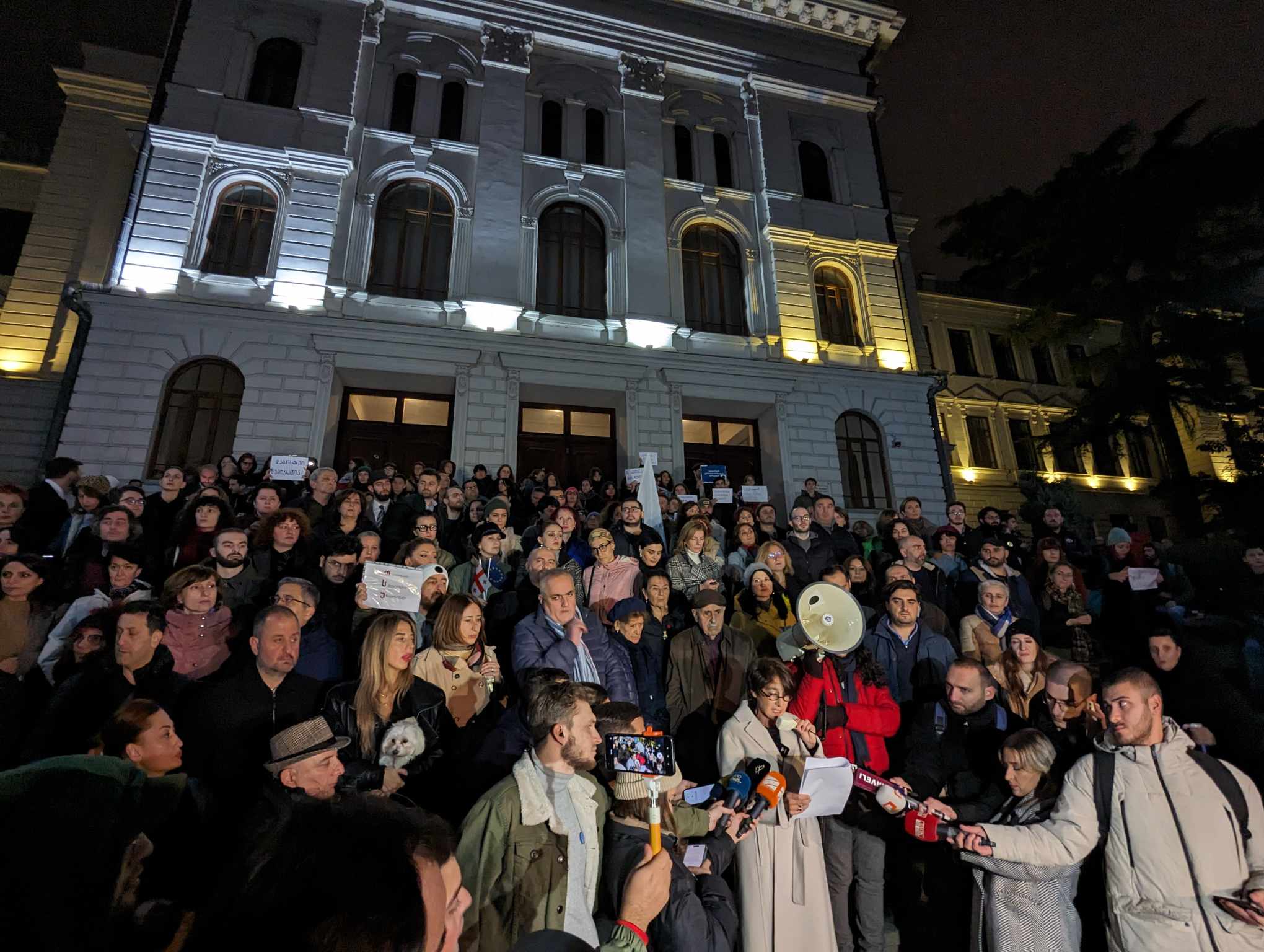 Վրաստան, դեկտեմբերի 20, զանգվածային ցույցեր ընդդեմ բռնաճնշումների