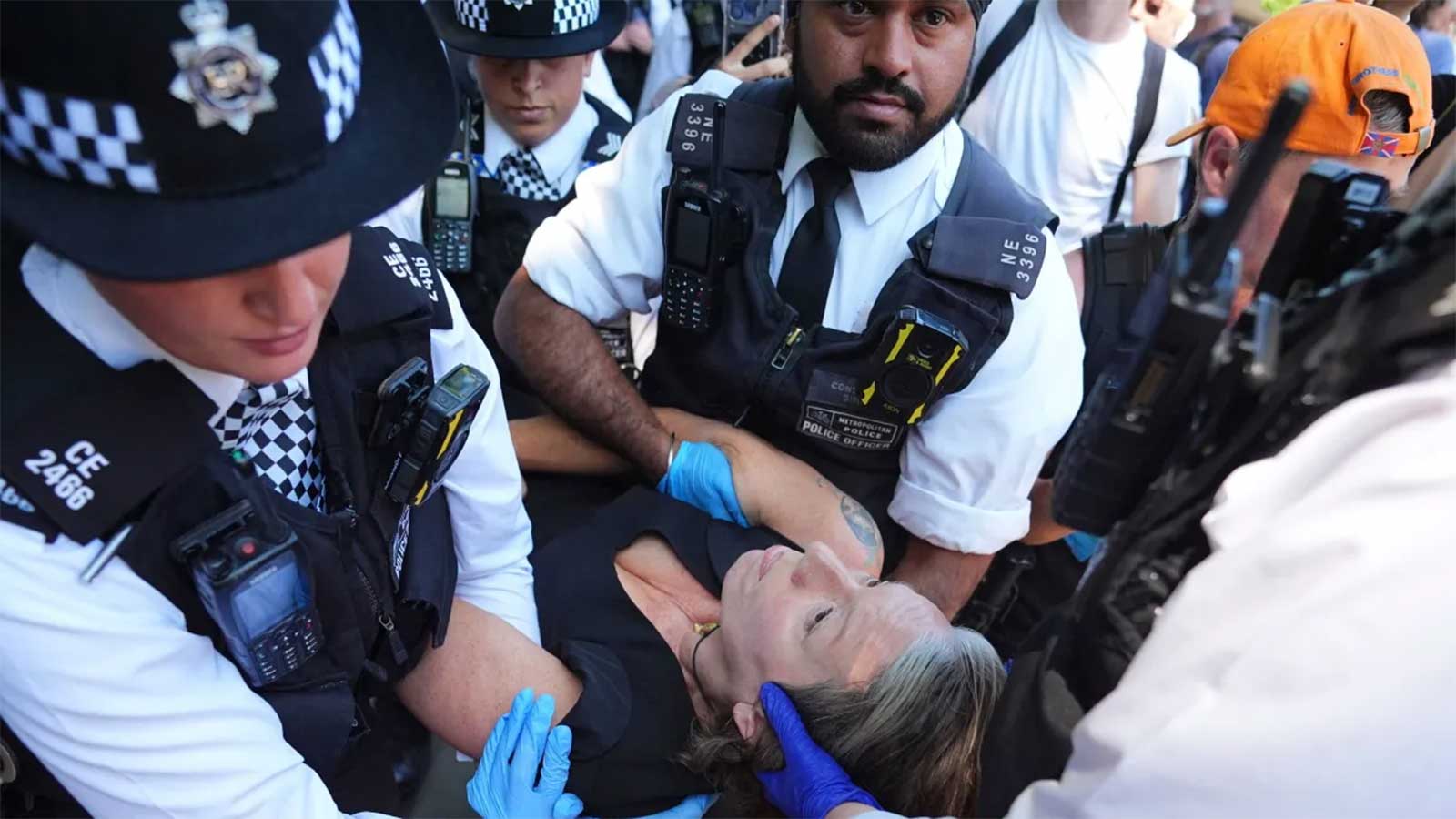 Մեծ Բրիտանիայի ոստիկանությունը ձերբակալել է ավելի քան 40 արգելված Պաղեստինական խմբի աջակիցներին