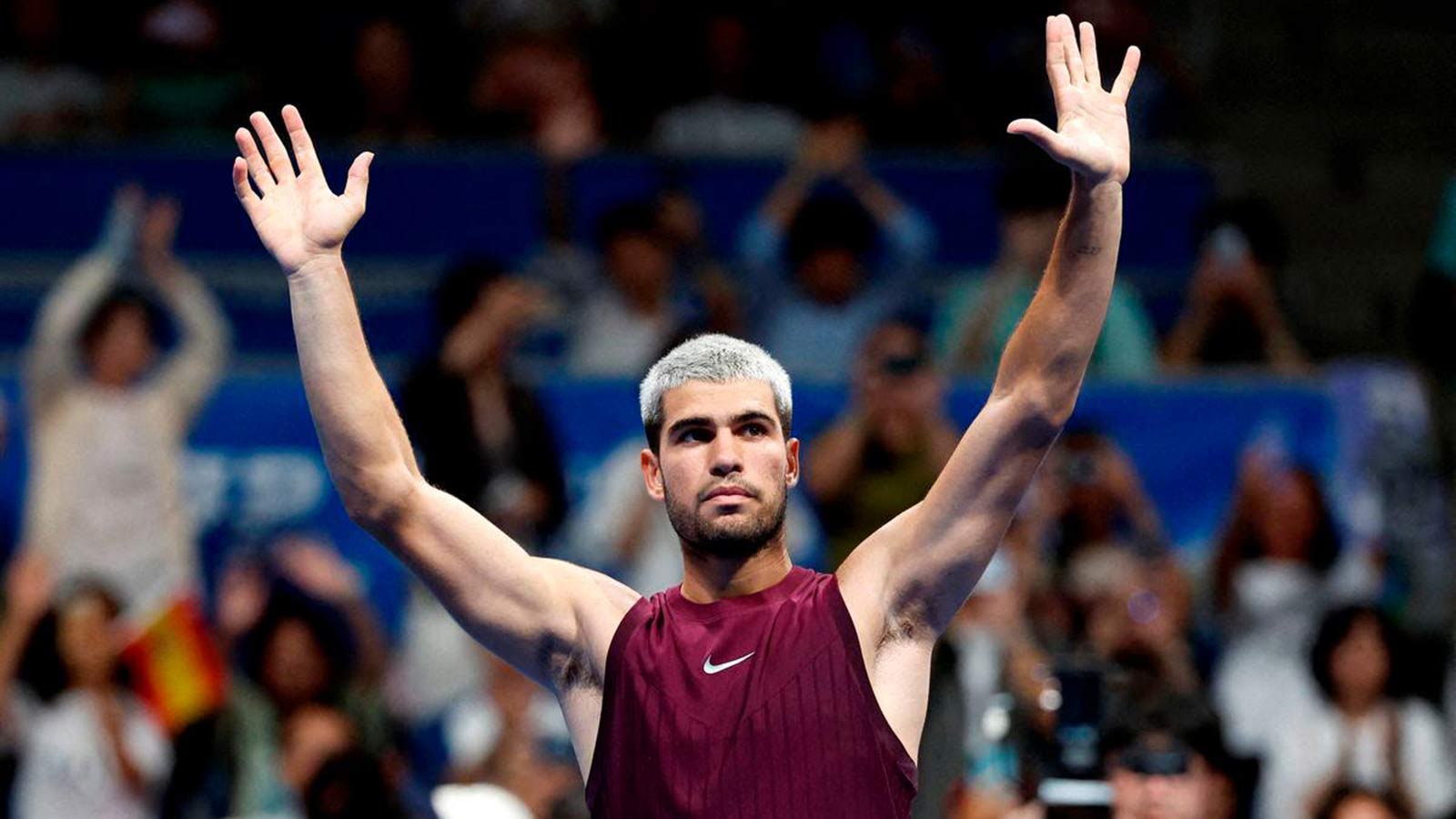 Կառլոս Ալկարասը ոտքի վնասվածքով պայքարում է Զիզու Բերգսի դեմ Տոկիոյի Օփեն 2025-ում