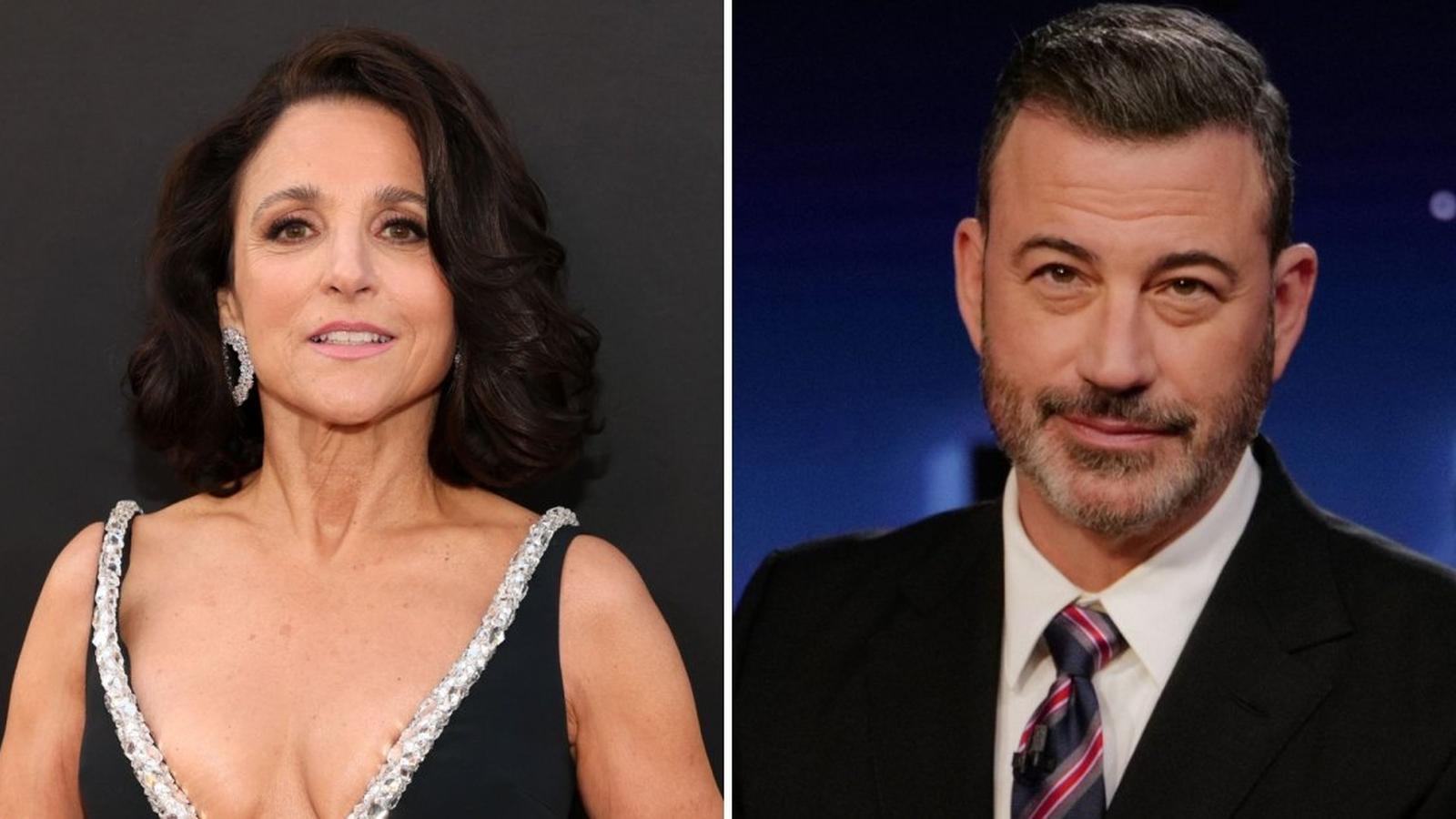 Ջուլիա Լուի-Դրեյֆուսն՝ շանիկով և հումորով Ջիմի Քիմելի շոուի կենտրոնում