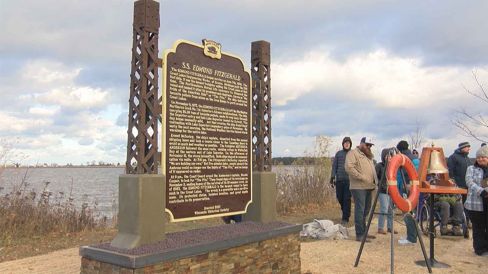 Edmund Fitzgerald Remembered: Superior Unveils Memorial Marker on 50th Anniversary of Shipwreck