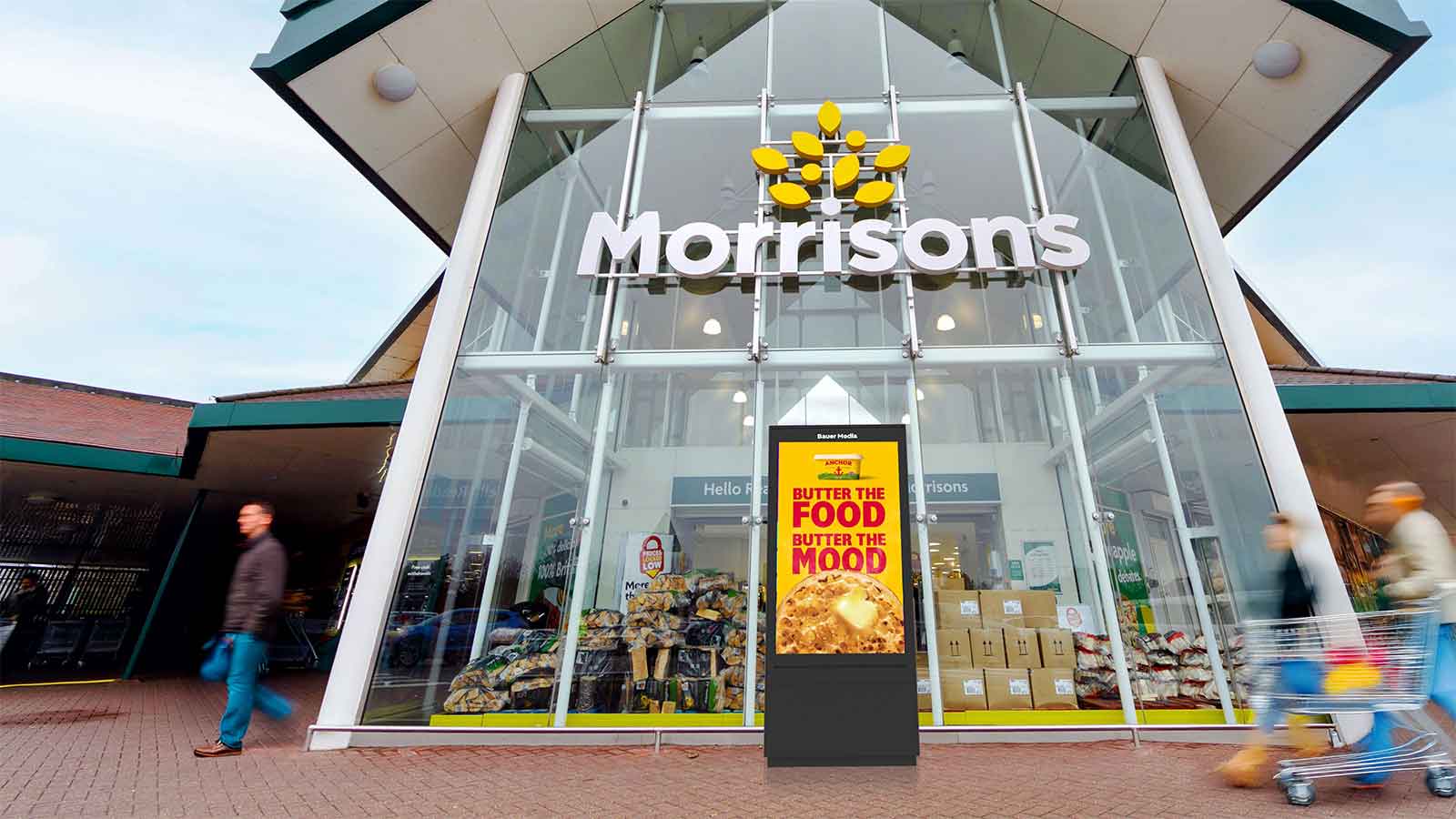 Morrisons-ը թվային գովազդային էկրաններով վերափոխում է 300 խանութի մուտքերը Մեծ Բրիտանիայում