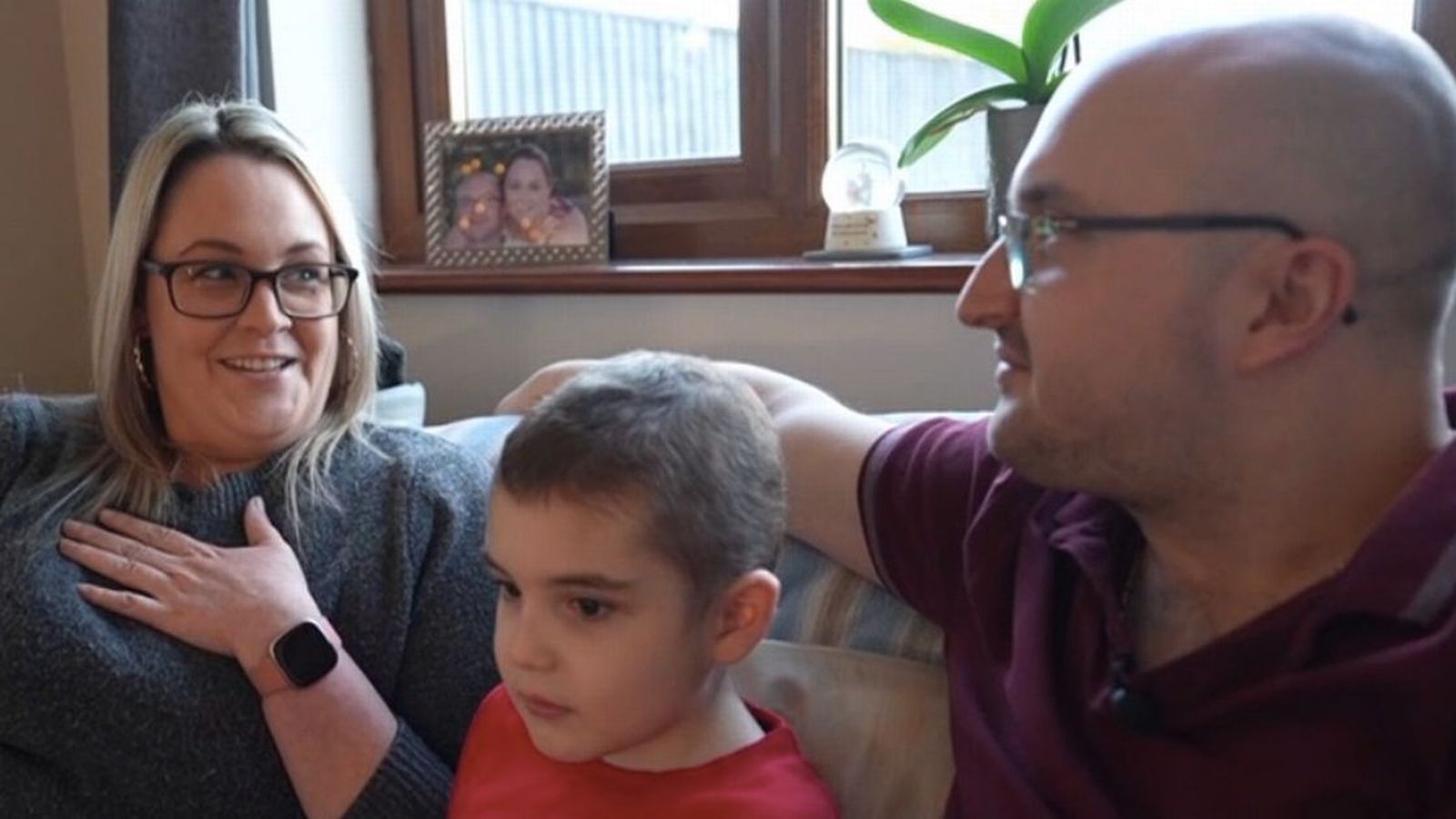 Emma Vardy interviewing family