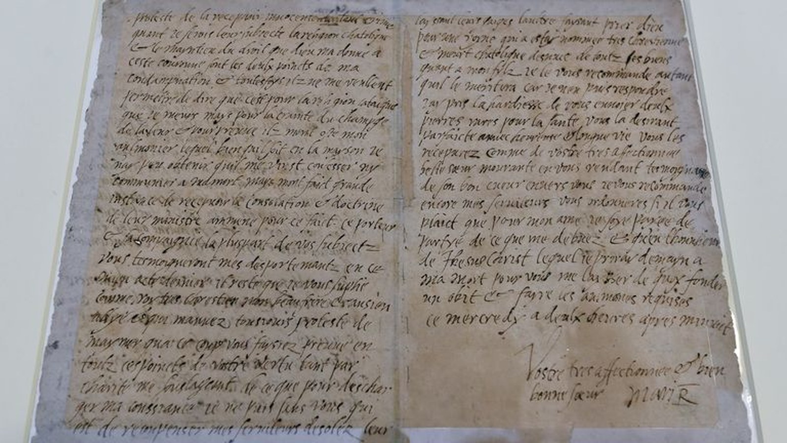For the first time in nearly a decade, the final letter written by Mary Queen of Scots hours before her execution will b