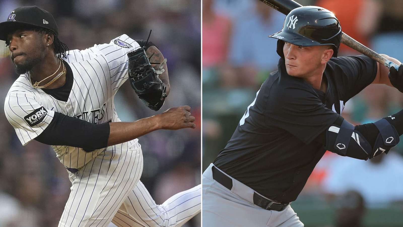 Pitcher delivering a baseball on a mound
