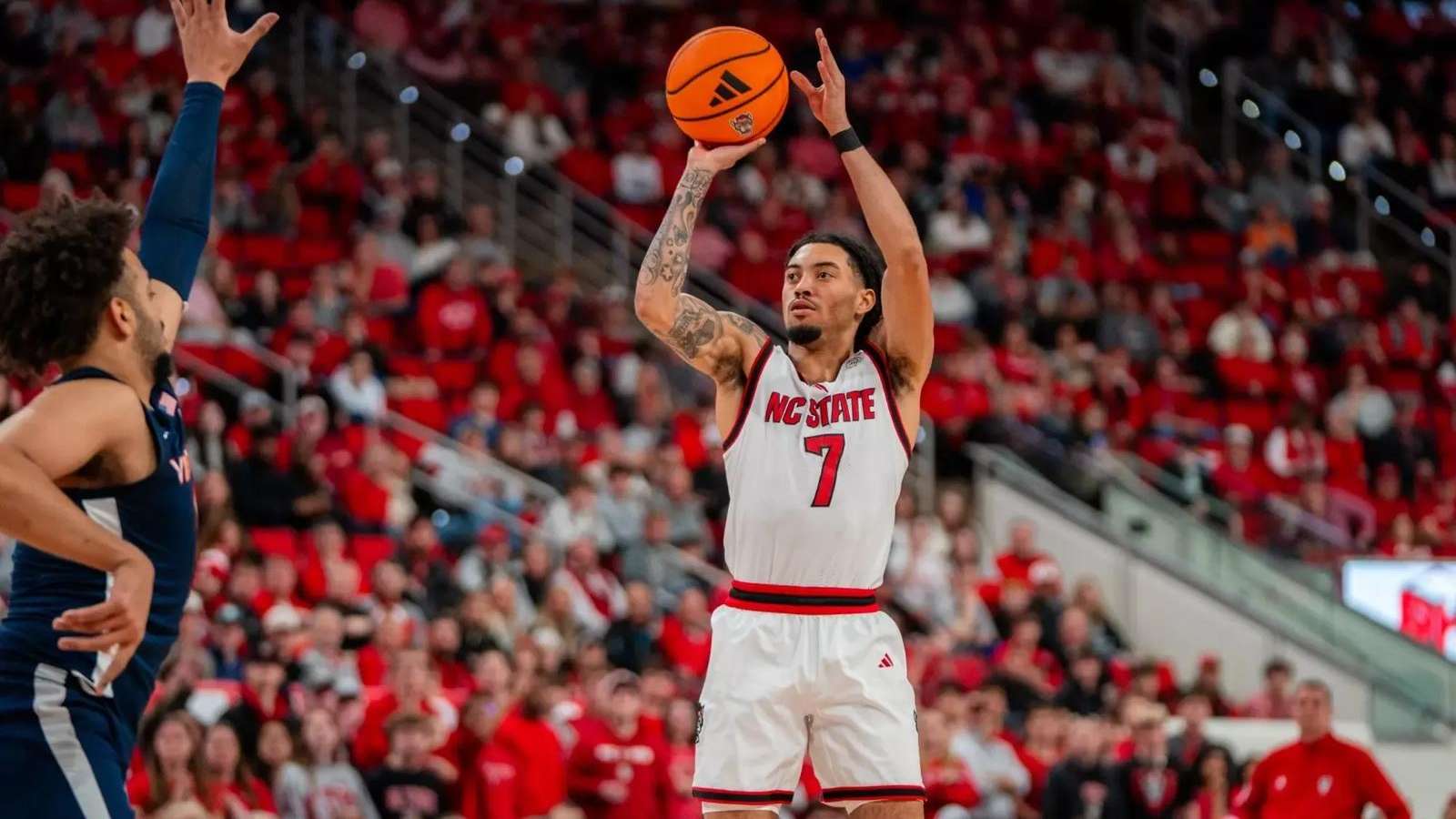 Basketball players in action