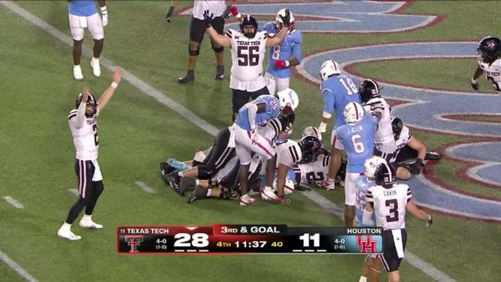 #7 Հյուսթոնը 69-65 հաշվով հաղթեց #14 Թեքսաս Թեքին Big 12-ի լարված խաղում