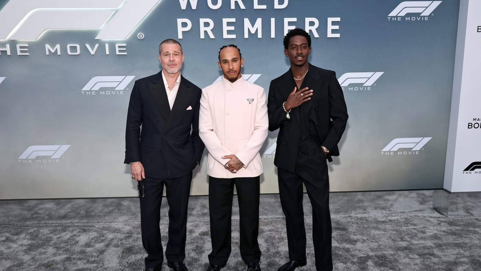 Brad Pitt F1 racing movie poster