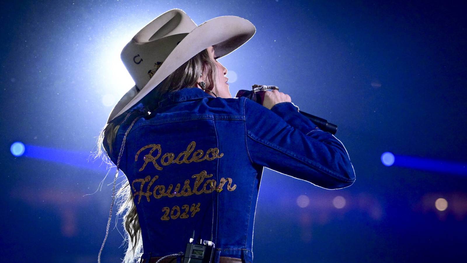 Aerial view of a packed NRG Stadium concert