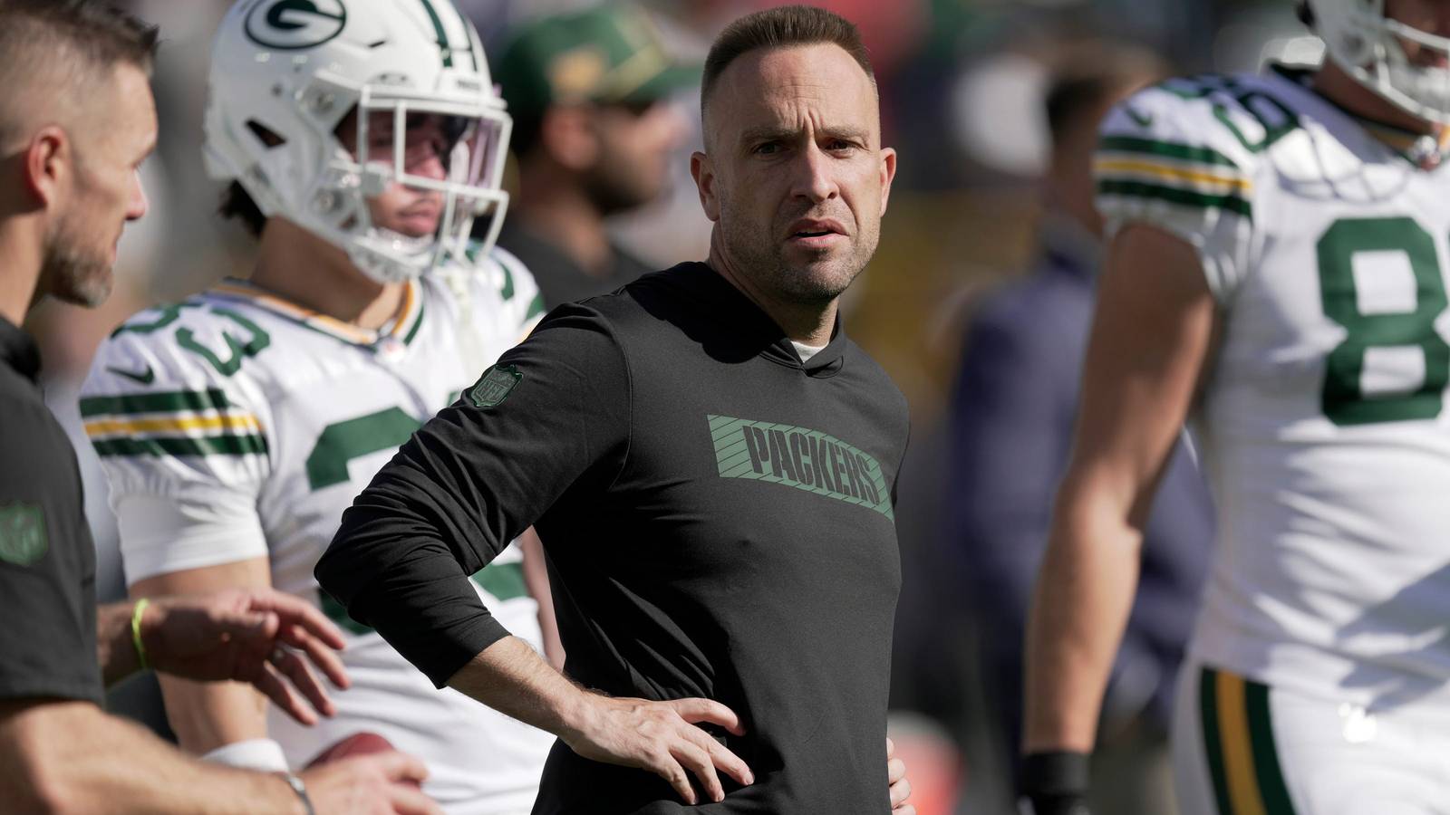 Jeff Hafley on sideline