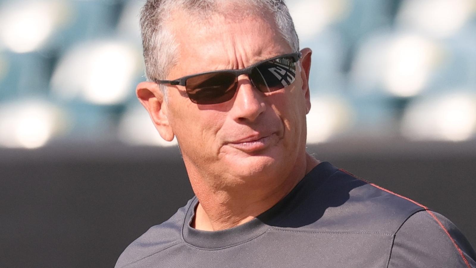 Jim Schwartz on football field