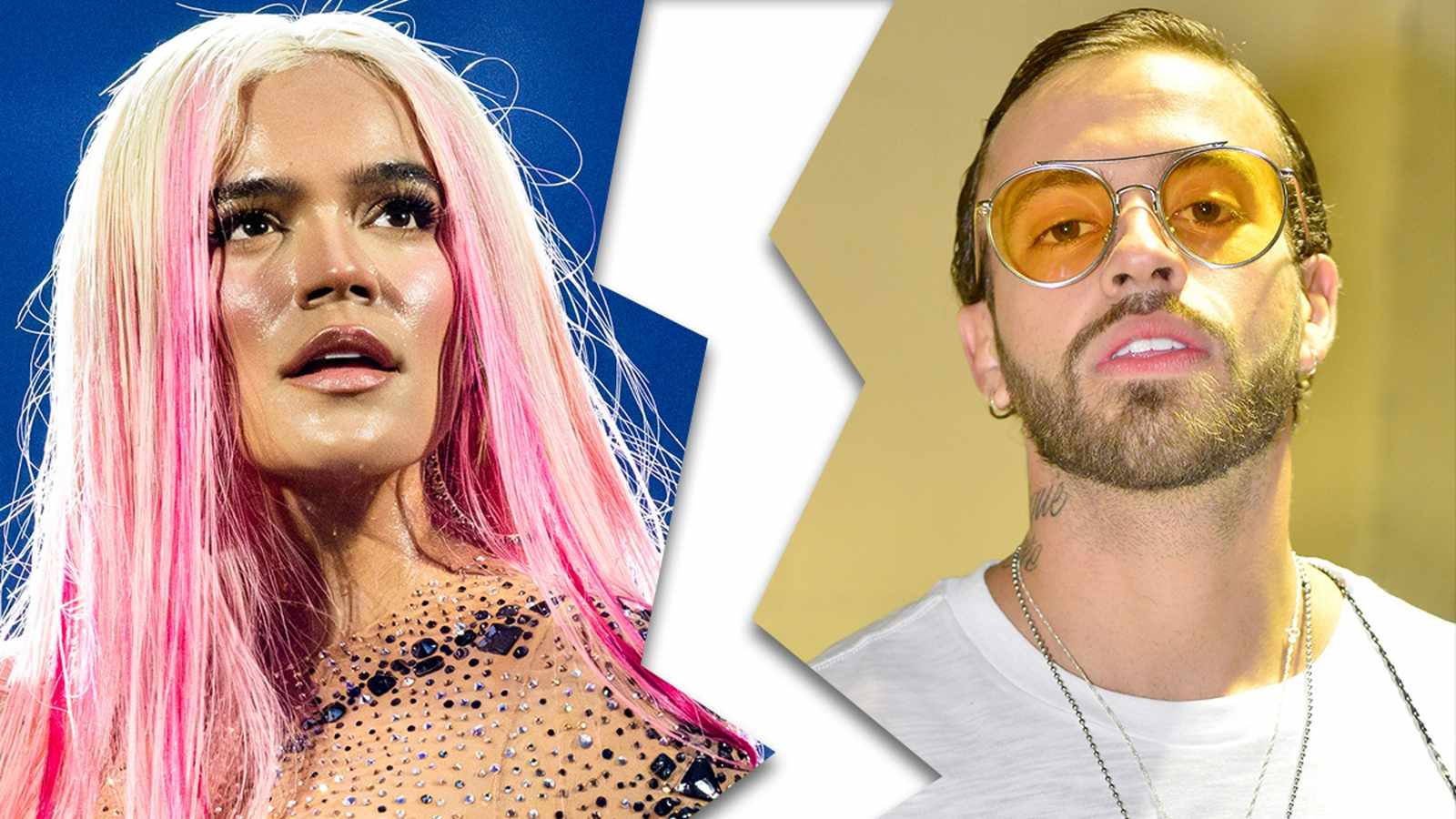 Karol G and Feid together on red carpet