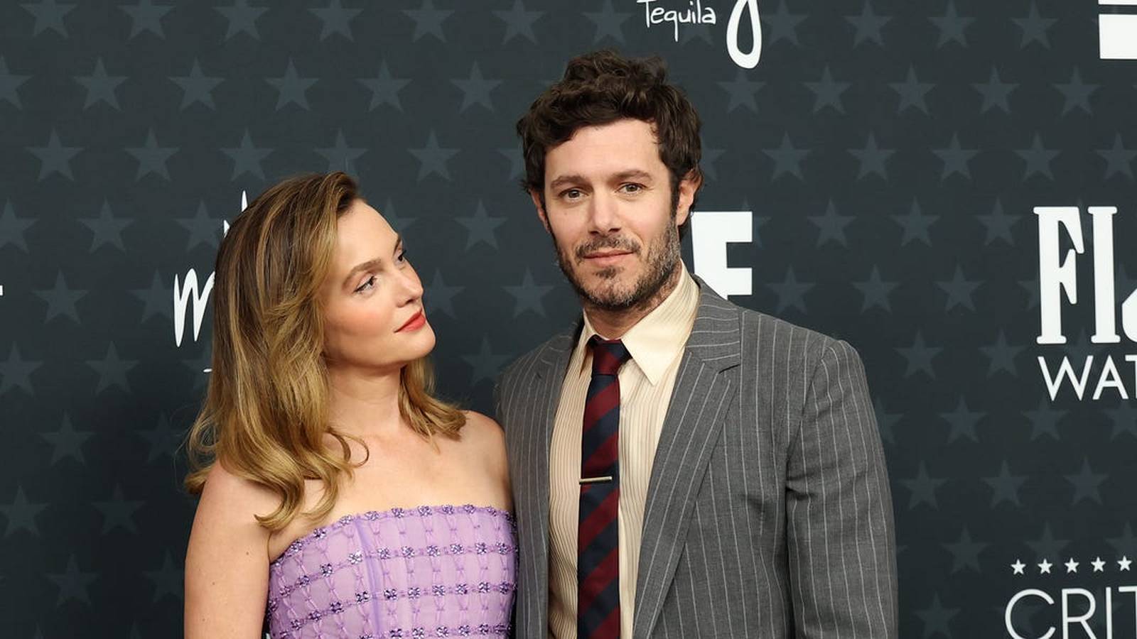 Leighton Meester Adam Brody red carpet