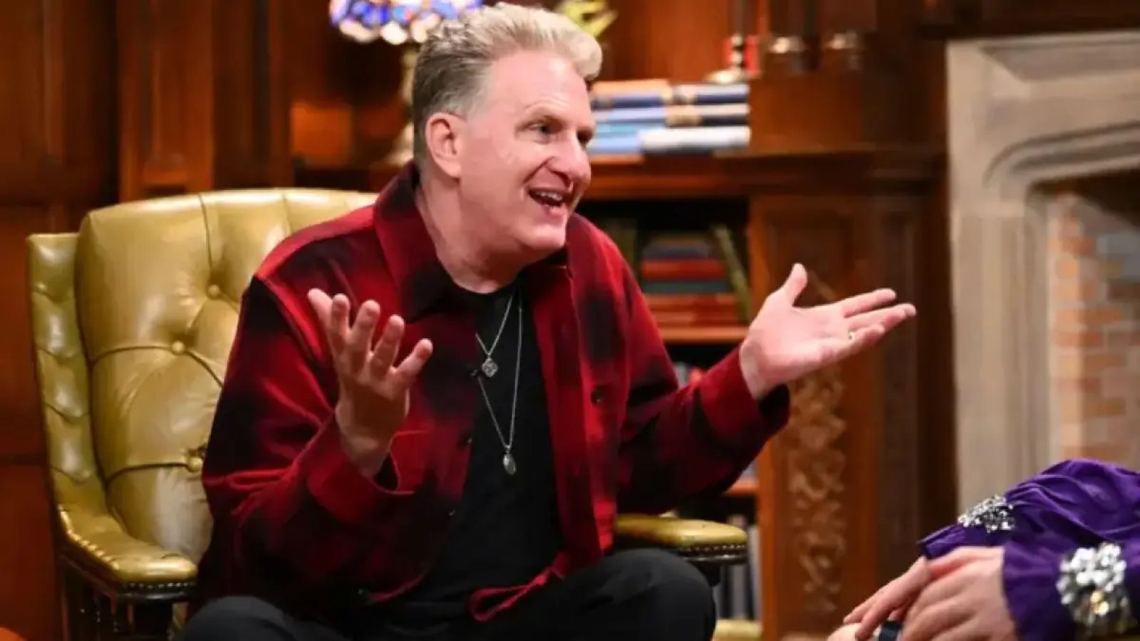 Michael Rapaport on The Traitors set