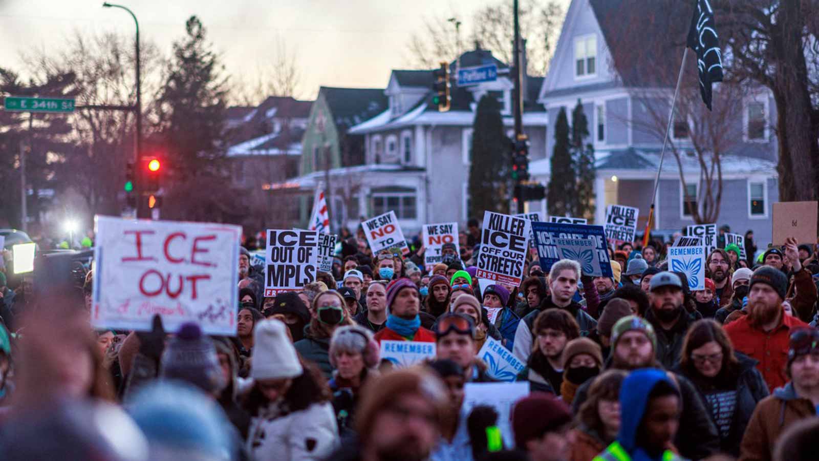 Minneapolis protest ice