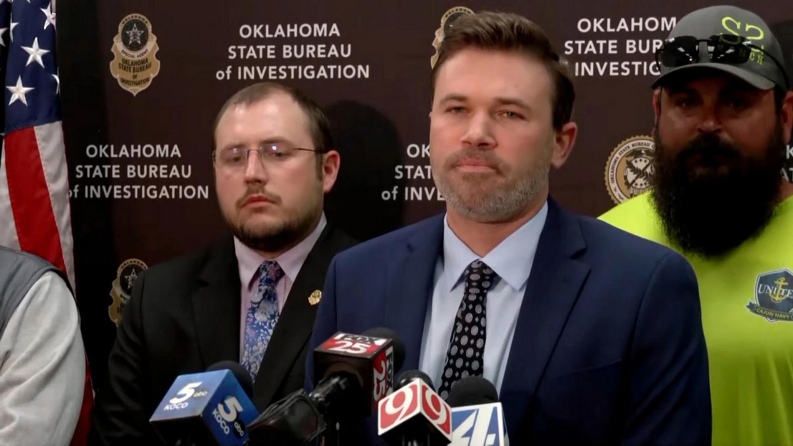 Map showing search area