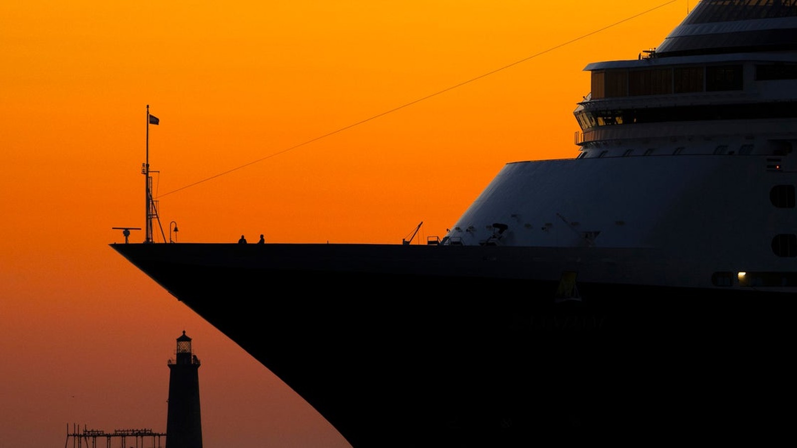 Holland America cruise ship side view