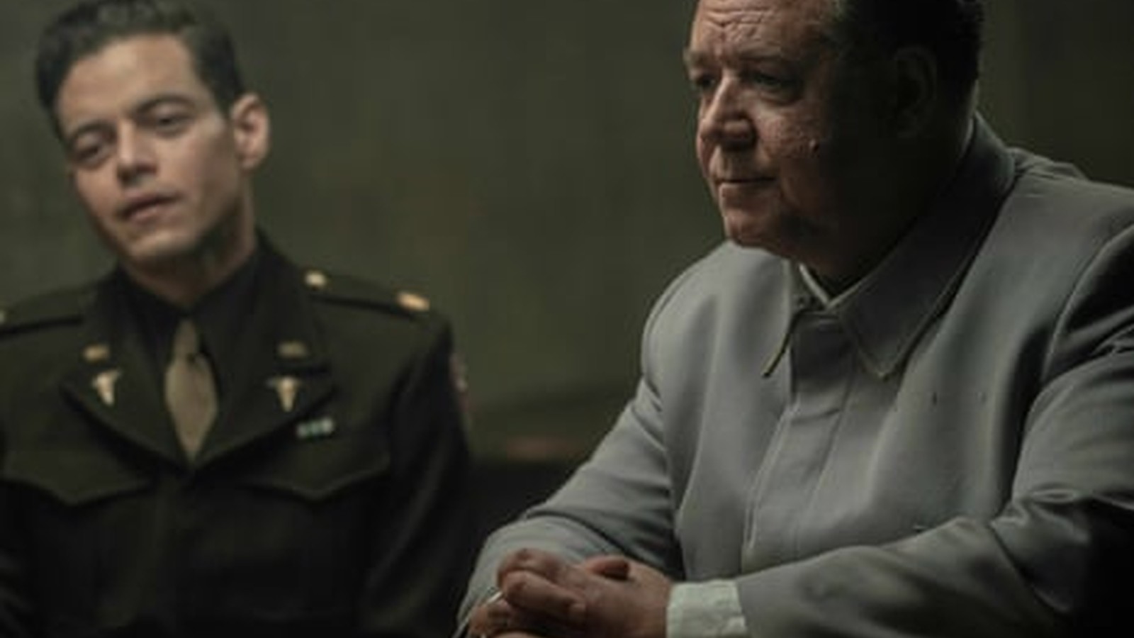 Actors in Nazi trial costumes