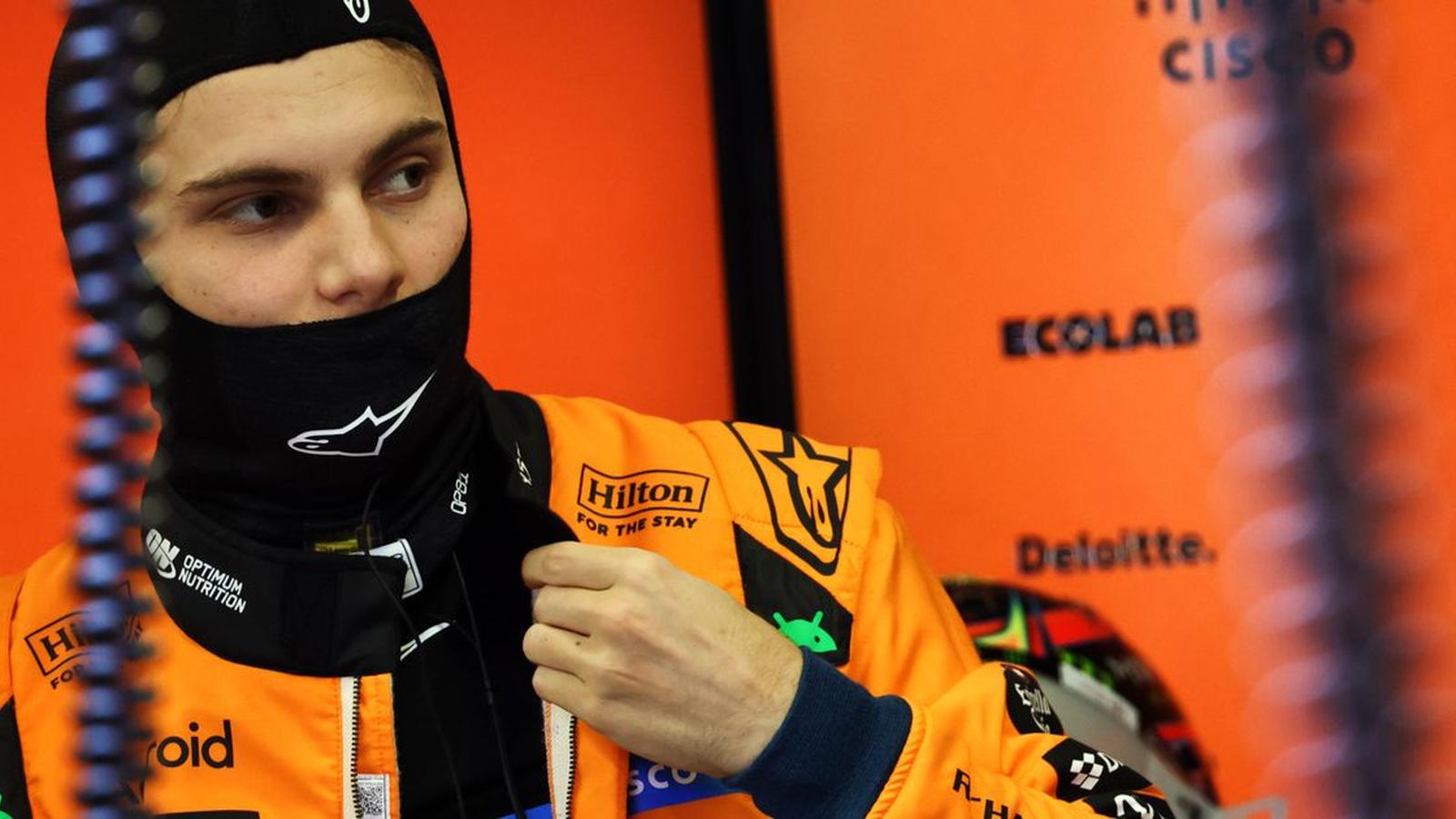 Oscar Piastri in McLaren F1 car