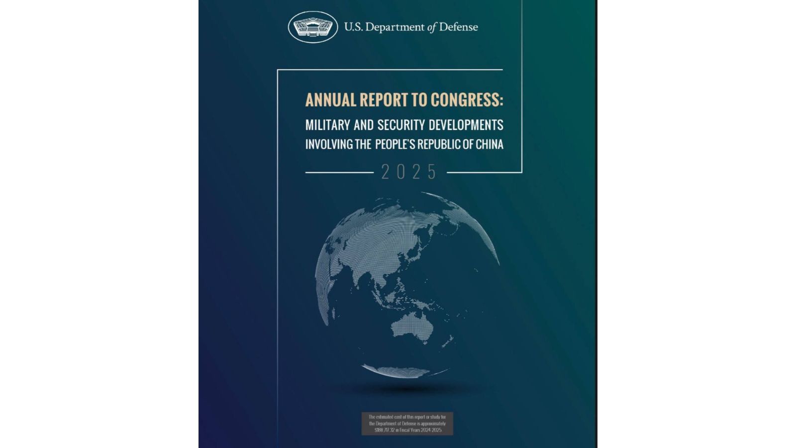 Զեկույց 2027․ «Թայվանը՝ որպես քննություն», ԱՄՆ-ը՝ որպես «ուժեղ հակառակորդ»