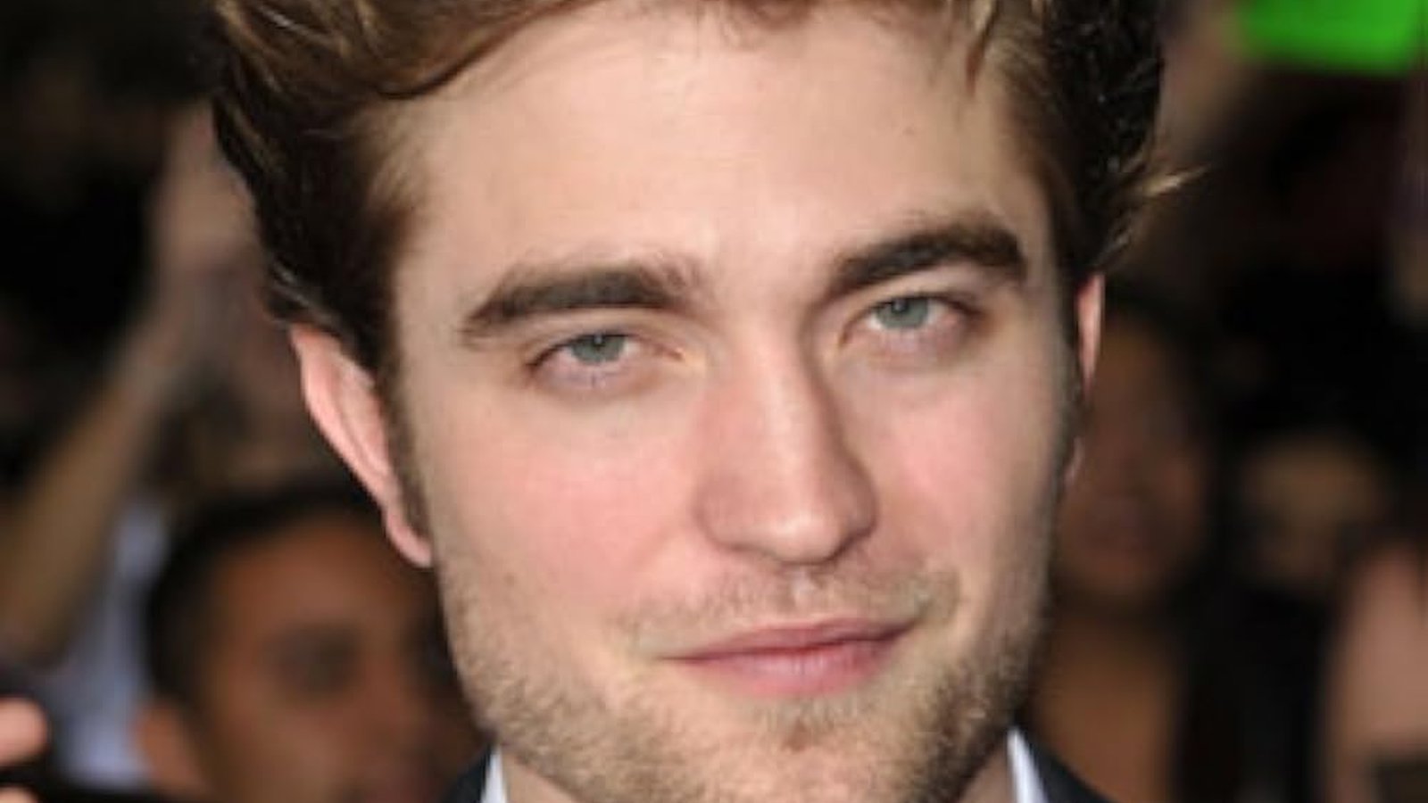 Robert Pattinson looking serious
