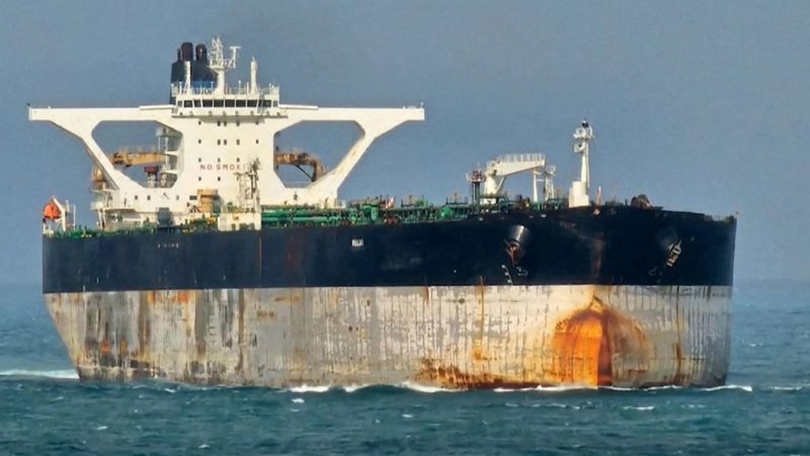 Russian oil tanker in Atlantic