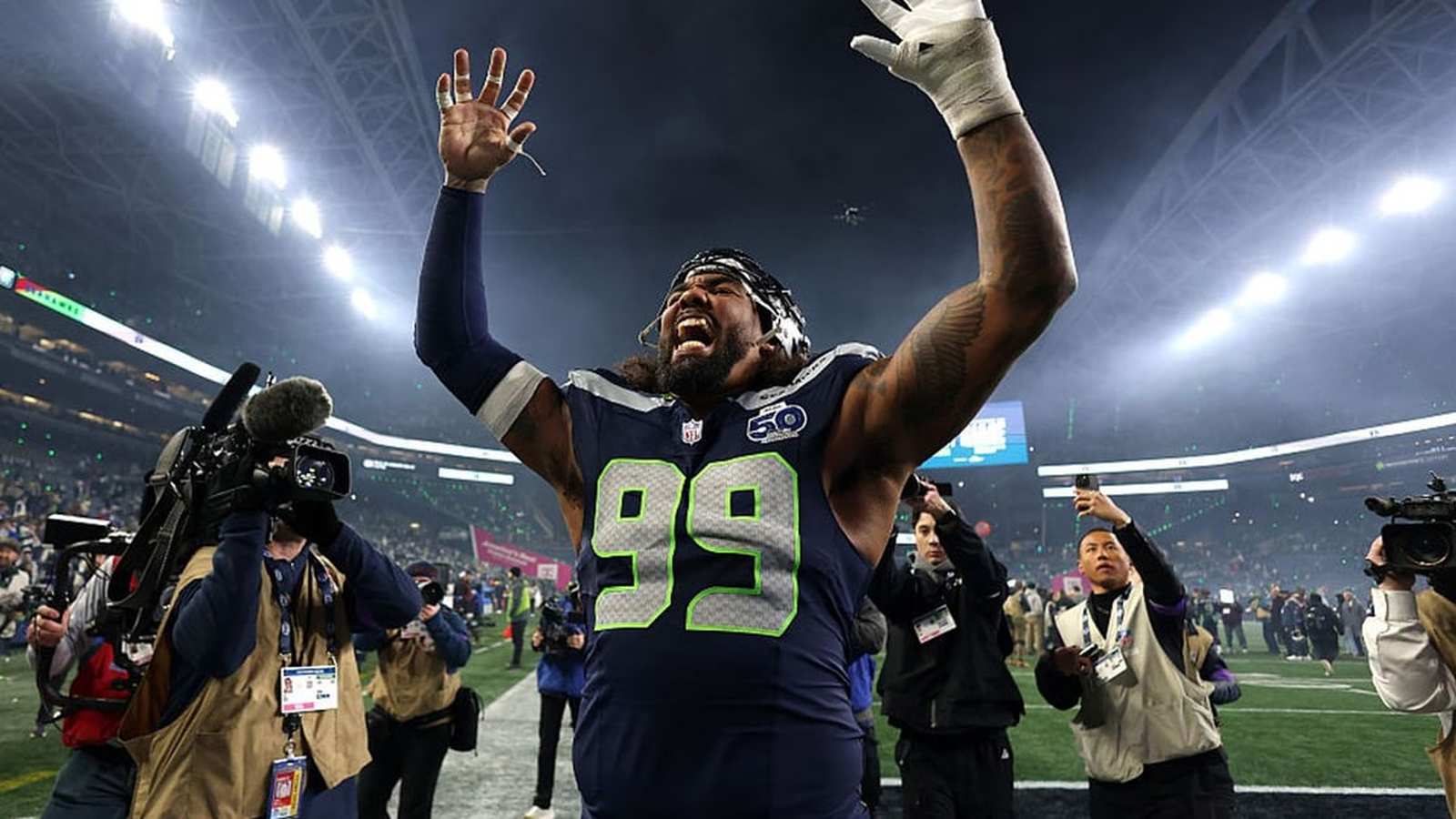 Seattle Seahawks football team helmet